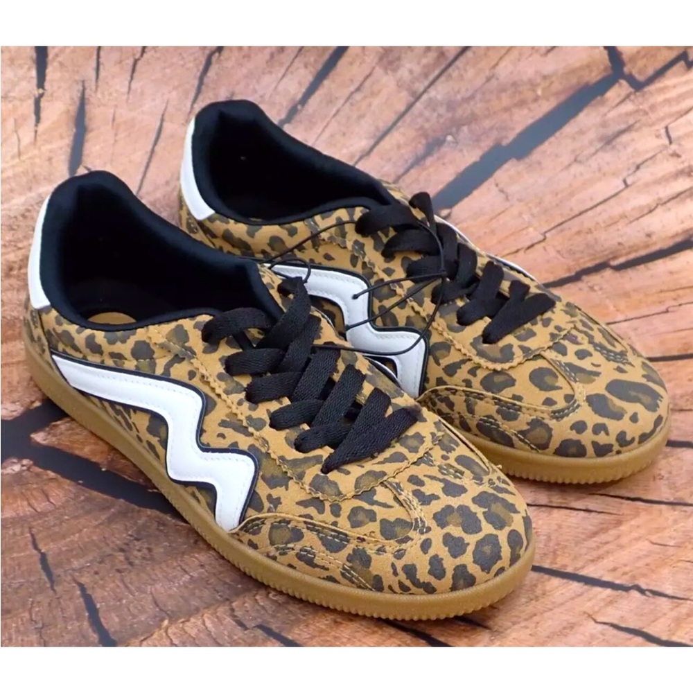 NEW G-Kicker Madden Girl Leopard Print Womens Size 8 Animal Print Lace Up Shoes